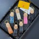 Louis Vuitton Dauphine & Monogram Keychain - Luxury Accent in Premium Denim/Leather
