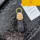 Louis Vuitton Dauphine & Monogram Keychain - Luxury Accent in Premium Denim/Leather