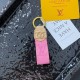 Louis Vuitton Dauphine & Monogram Keychain - Luxury Accent in Premium Denim/Leather