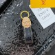 Louis Vuitton Dauphine & Monogram Keychain - Luxury Accent in Premium Denim/Leather