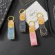 Gucci Luxury Keychain - GG Monogram & Gold-Tone Hardware in Premium Denim/Leather