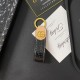 Gucci Luxury Keychain - GG Monogram & Gold-Tone Hardware in Premium Denim/Leather