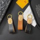 Louis Vuitton Luxury Keychain - Monogram Pattern & Gold LV Logo in Premium Denim/Leather