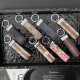 Gucci Silver-toned Ring Keychain - GG Monogram & Signature Accents in Premium Canvas/Leather