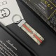 Gucci Silver-toned Ring Keychain - GG Monogram & Signature Accents in Premium Canvas/Leather