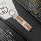 Gucci Silver-toned Ring Keychain - GG Monogram & Signature Accents in Premium Canvas/Leather