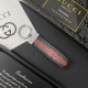 Gucci Silver-toned Ring Keychain - GG Monogram & Signature Accents in Premium Canvas/Leather