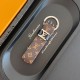 Louis Vuitton Keychain with Silver Metal Logo -  Monogram & Damier Patterns Accents