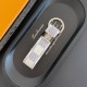 Louis Vuitton Keychain with Silver Metal Logo -  Monogram & Damier Patterns Accents