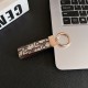 Dior Oblique Jacquard Luxury Keychain - Rose Gold Accents
