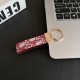 Dior Oblique Jacquard Luxury Keychain - Rose Gold Accents