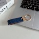 Montblanc Woven Leather Luxury Keychain - Hexagon Logo with Gold-Tone Hardware