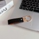 Montblanc Crocodile Embossing Leather Luxury Keychain - Hexagon Logo with Gold-Tone Hardware