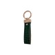 Montblanc Crocodile Embossing Leather Luxury Keychain - Hexagon Logo with Gold-Tone Hardware