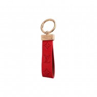 Louis Vuitton Monogram Embossed Leather Luxury Keychain - Gold-Tone Hardware