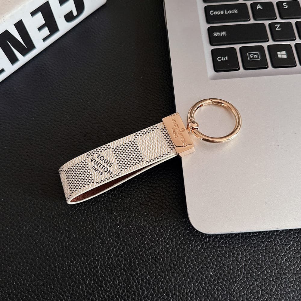 Louis Vuitton Luxury Keychain - Monogram & Damier Leather with Gold-Tone Hardware