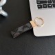 Coach Luxury Keychain - Signature C Pattern Leather with Gold-Tone Hardware