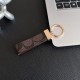 Coach Luxury Keychain - Signature C Pattern Leather with Gold-Tone Hardware