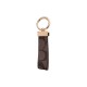 Coach Luxury Keychain - Signature C Pattern Leather with Gold-Tone Hardware