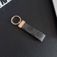 Gucci GG Monogram Canvas Luxury Keychain - Gold-Tone Metal Plate