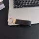 Dior CD Logo Leather Luxury Keychain - Gold-Tone Metal Accents