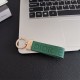 Dior CD Logo Leather Luxury Keychain - Gold-Tone Metal Accents