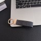 Dior CD Logo Leather Luxury Keychain - Gold-Tone Metal Accents
