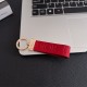 Dior CD Logo Leather Luxury Keychain - Gold-Tone Metal Accents