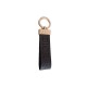 Dior CD Logo Leather Luxury Keychain - Gold-Tone Metal Accents