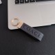 Coach Embossed Signature Leather Luxury Keychain - Carriage Logo Gold-Tone Hardware