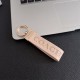 Coach Embossed Signature Leather Luxury Keychain - Carriage Logo Gold-Tone Hardware