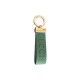 Gucci Embossed GG Monogram Leather Luxury Keychain - Gold-Tone Hardware