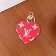 Louis Vuitton Heart-Shaped Keychain - Monogram & Damier Patterns with Gold-Tone Hardware