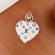 Louis Vuitton Heart-Shaped Keychain - Monogram & Damier Patterns with Gold-Tone Hardware