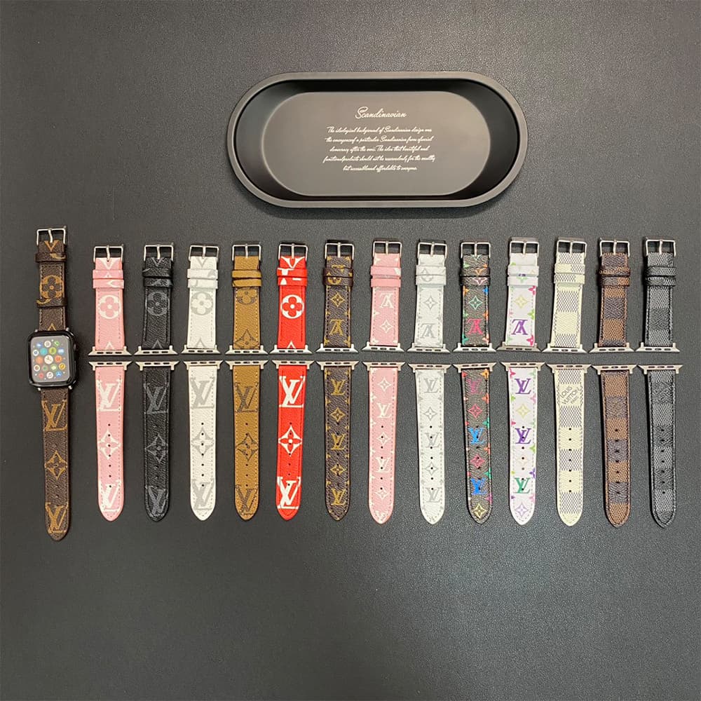 Louis Vuitton Luxury Apple Watch Band - Monogram/Damier with Gold-Tone Hardware