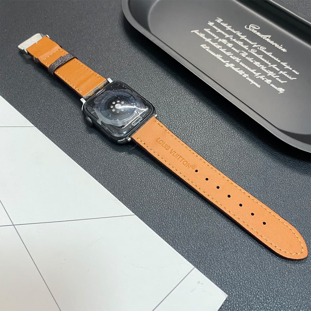 Louis Vuitton Luxury Apple Watch Band - Monogram/Damier with Gold-Tone Hardware Louis Vuitton Luxury Apple Watch Band - Monogram/Damier with Gold-Tone Hardware