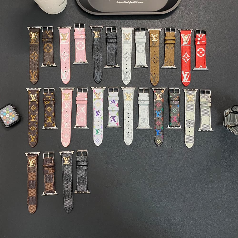 Louis Vuitton Luxury Apple Watch Band - Monogram/Damier with Gold-Tone Hardware Louis Vuitton Luxury Apple Watch Band - Monogram/Damier with Gold-Tone Hardware