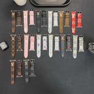 Louis Vuitton Luxury Apple Watch Band - Monogram/Damier with Gold-Toned Logo