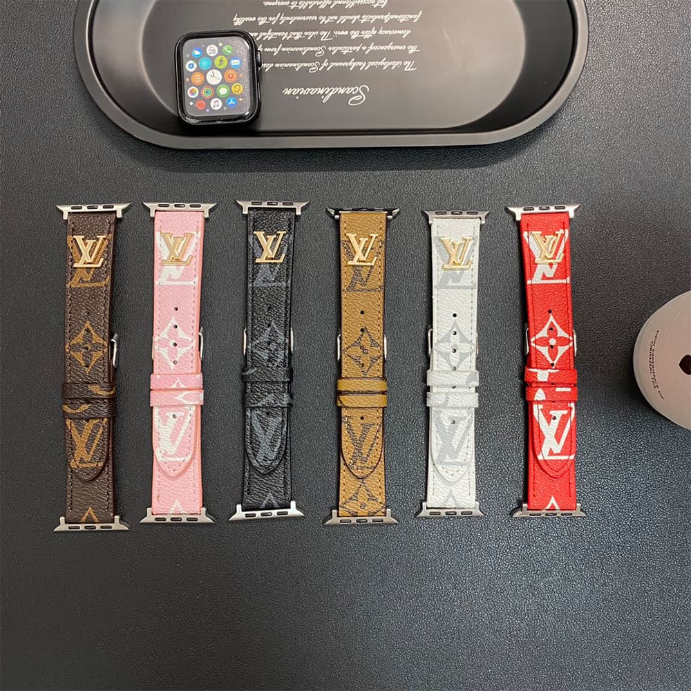 Louis Vuitton Luxury Apple Watch Band - Monogram/Damier with Gold-Toned Logo