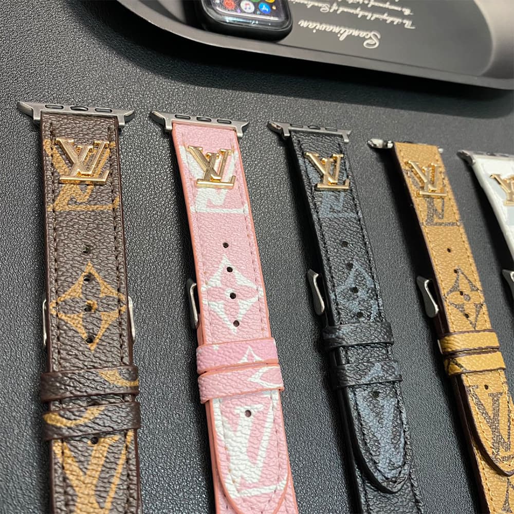 Louis Vuitton Luxury Apple Watch Band - Monogram/Damier with Gold-Tone Hardware Louis Vuitton Luxury Apple Watch Band - Monogram/Damier with Gold-Tone Hardware