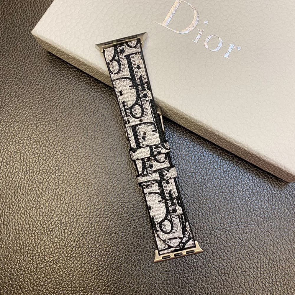 Dior Oblique Luxury Apple Watch Band - Designer Pattern Strap in 5 Premium Colors Dior Oblique Luxury Apple Watch Band - Designer Pattern Strap in 5 Premium Colors