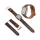 LV Luxury Apple Watch Band - Signature Monogram & Damier Leather Strap with Metal Hardware LV Luxury Apple Watch Band - Signature Monogram & Damier Leather Strap with Metal Hardware