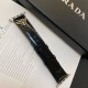 Prada Luxury Watch Band - Shiny Leather Strap with Triangle Logo (Fit Apple Watch & Galaxy Watch) Prada Luxury Watch Band - Shiny Leather Strap with Triangle Logo (Fit Apple Watch & Galaxy Watch)