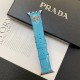 Prada Luxury Watch Band - Shiny Leather Strap with Triangle Logo (Fit Apple Watch & Galaxy Watch) Prada Luxury Watch Band - Shiny Leather Strap with Triangle Logo (Fit Apple Watch & Galaxy Watch)