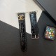 CHANEL Luxury Watch Band - Quilted Leather Strap with CC Logo (Fit Apple Watch & Galaxy Watch)