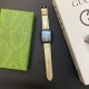 GUCCI Luxury Watch Band - Glossy Leather Strap with GG Logo (Fits Apple Watch & Galaxy Watch) GUCCI Luxury Watch Band - Glossy Leather Strap with GG Logo (Fits Apple Watch & Galaxy Watch)