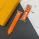 Louis Vuitton Luxury Watch Band - Monogram Leather Strap with LV Logo (Fits Apple Watch & Galaxy Watch)