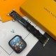 Louis Vuitton Luxury Watch Band - Monogram Leather Strap with LV Logo (Fits Apple Watch & Galaxy Watch) Louis Vuitton Luxury Watch Band - Monogram Leather Strap with LV Logo (Fits Apple Watch & Galaxy Watch)