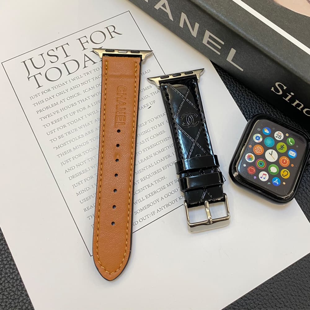 Chanel Luxury Watch Band with CC Logo - Apple & Galaxy