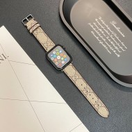 Gucci GG Supreme Apple Watch Band with Metal Buckle